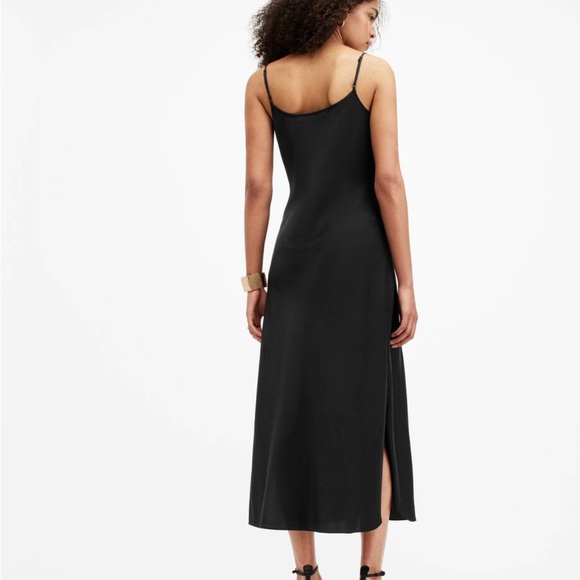 All Saints Hadley Cowl neck midi slip dress - Picture 2 of 6
